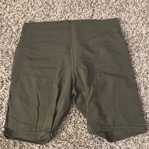 Lululemon Align Short 8 inch inseam dark olive size 10